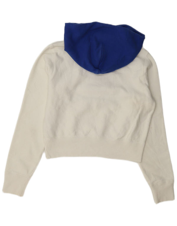 Champion Sudadera con capucha y gráfico corto para mujer UK 40 Medium White Colourblock