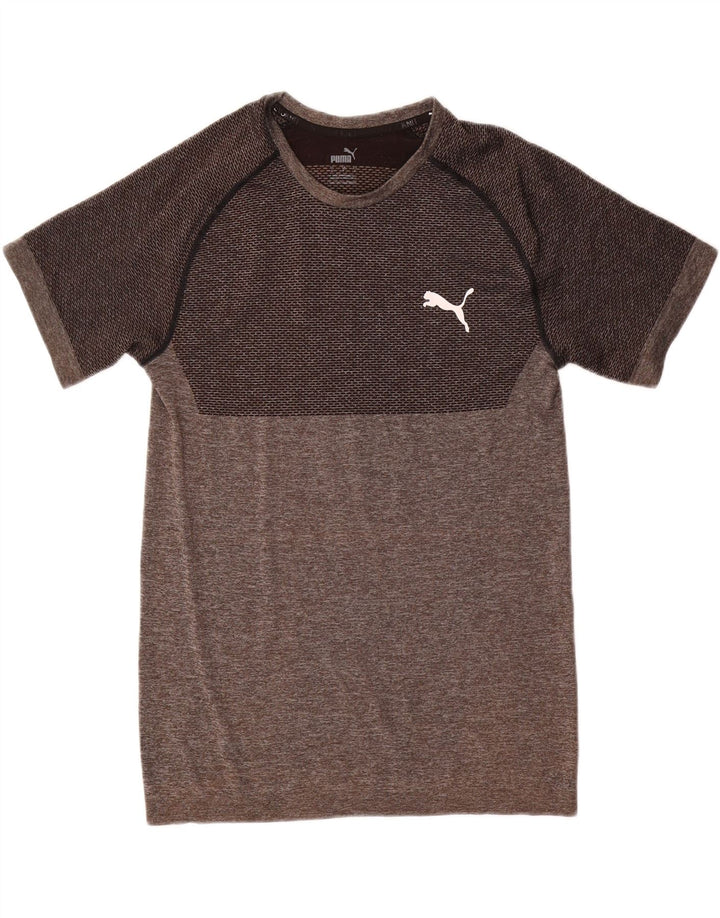 Camiseta Puma Hombre Top Small Gris Colorblock