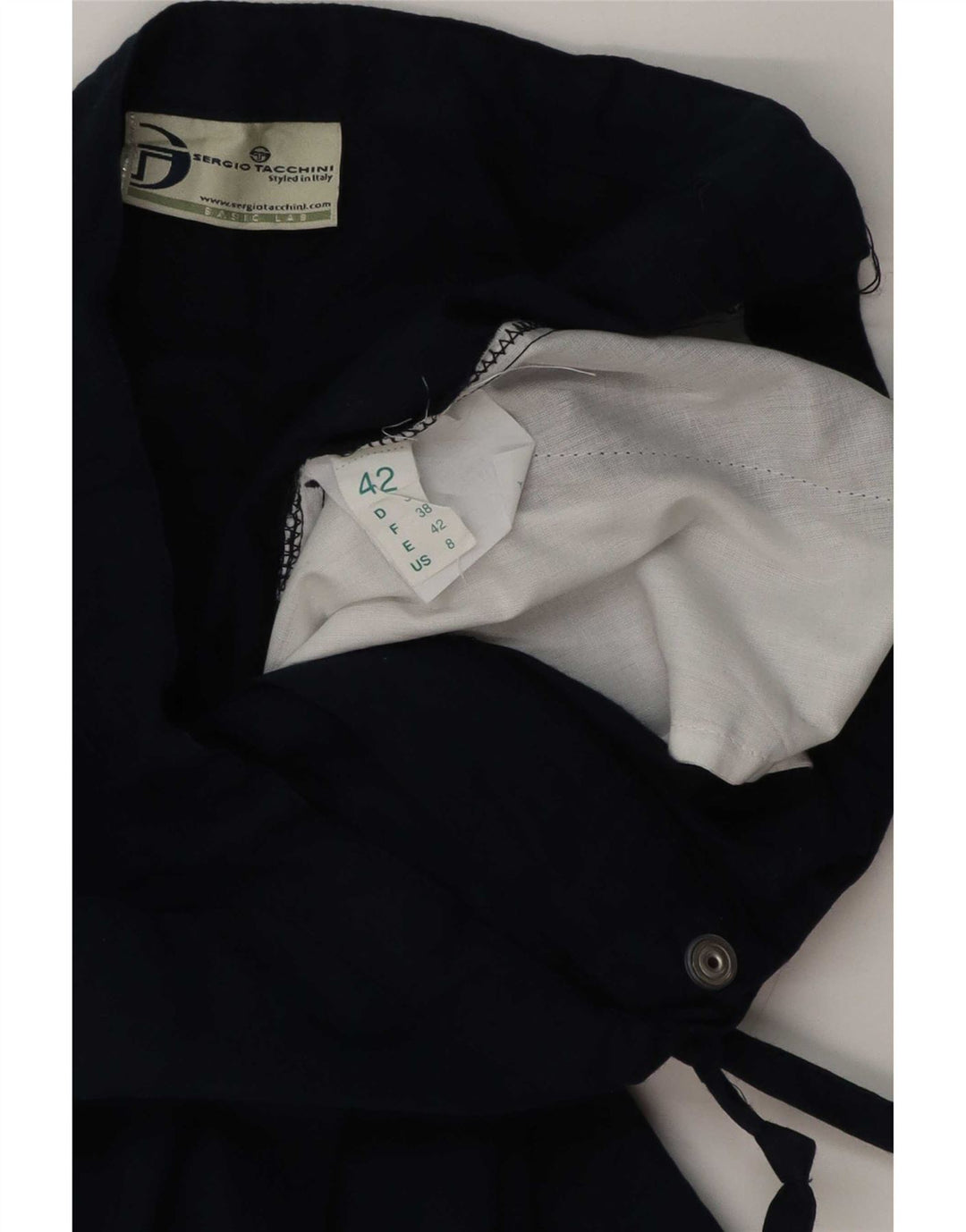 Sergio Tacchini Pantalón Capri Mujer IT 42 Medium Azul Marino