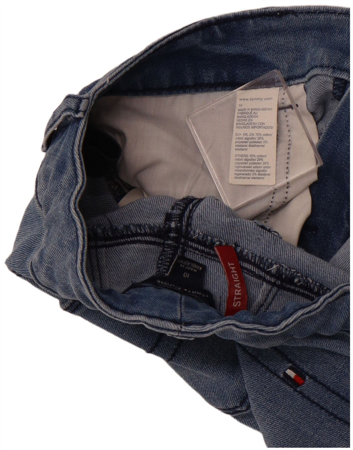 TOMMY HILFIGER Vaqueros rectos para niña 9-10 años W24 L25 Azul marino Algodón