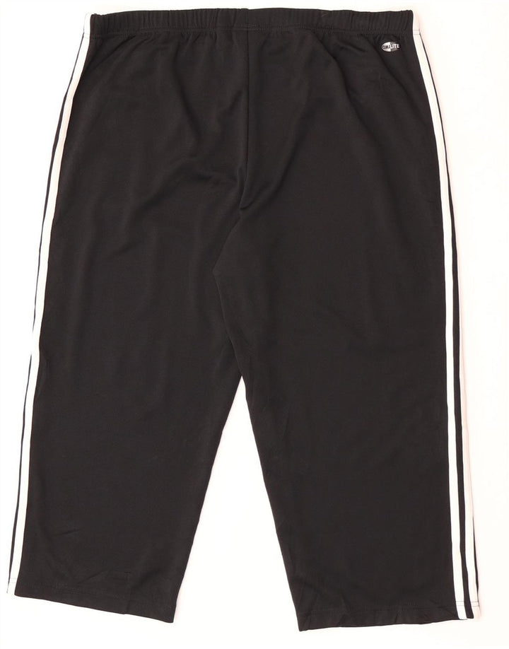 Adidas Climalite Capri Pantalones de Chándal para Mujer UK 18 XL Poliéster Negro