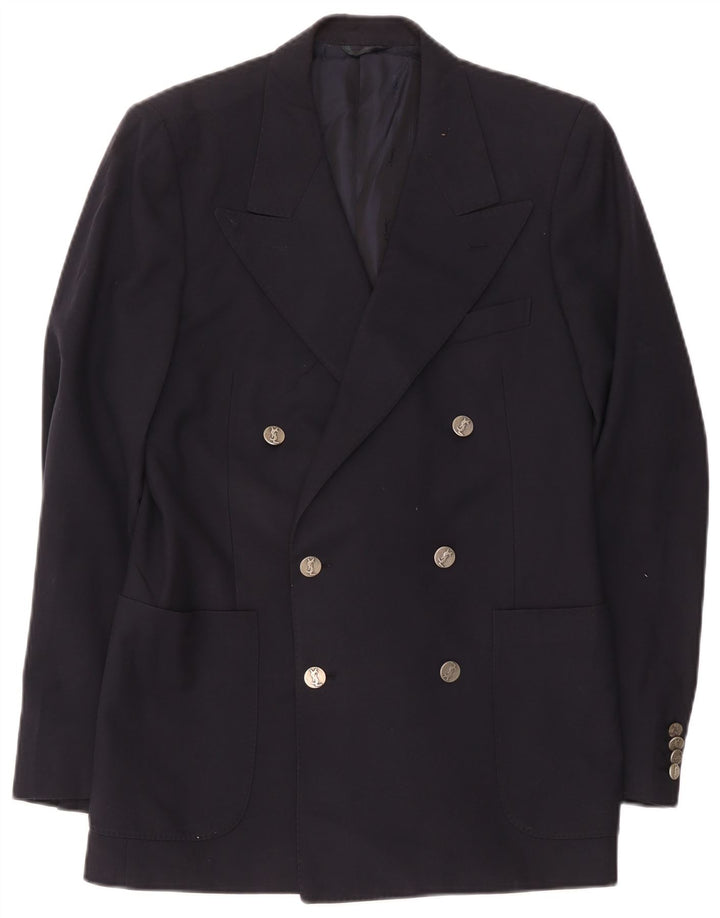Yves Saint Laurent Chaqueta tipo blazer para hombre IT 48 Azul marino mediano