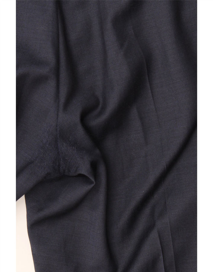 Autograph Pantalón de traje ajustado para hombre W42 L29 Azul marino