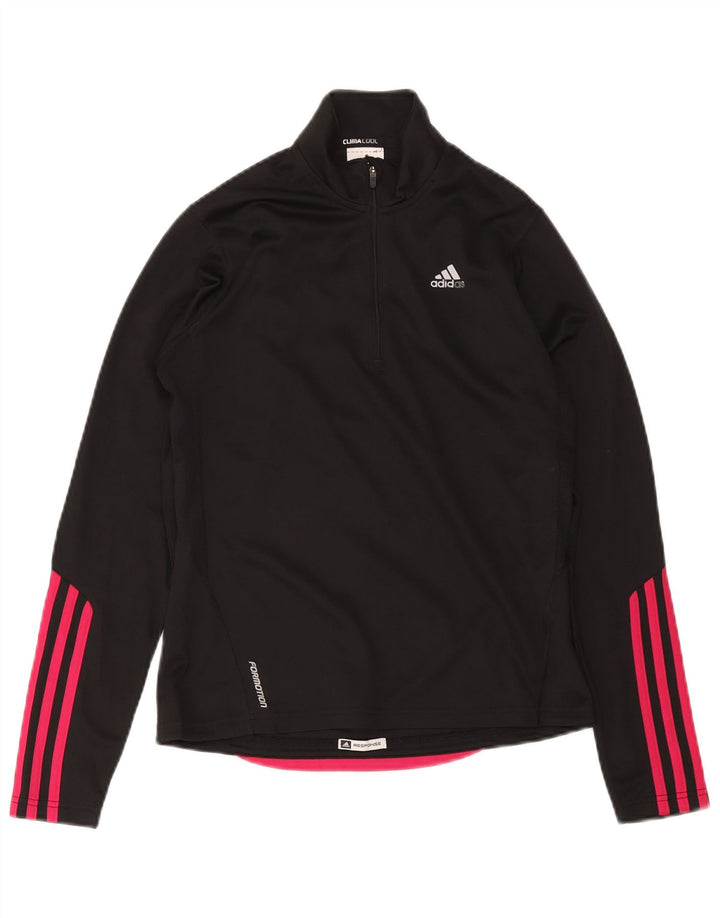 Adidas Climacool - Chándal con cremallera y cuello para mujer, talla 10, color negro