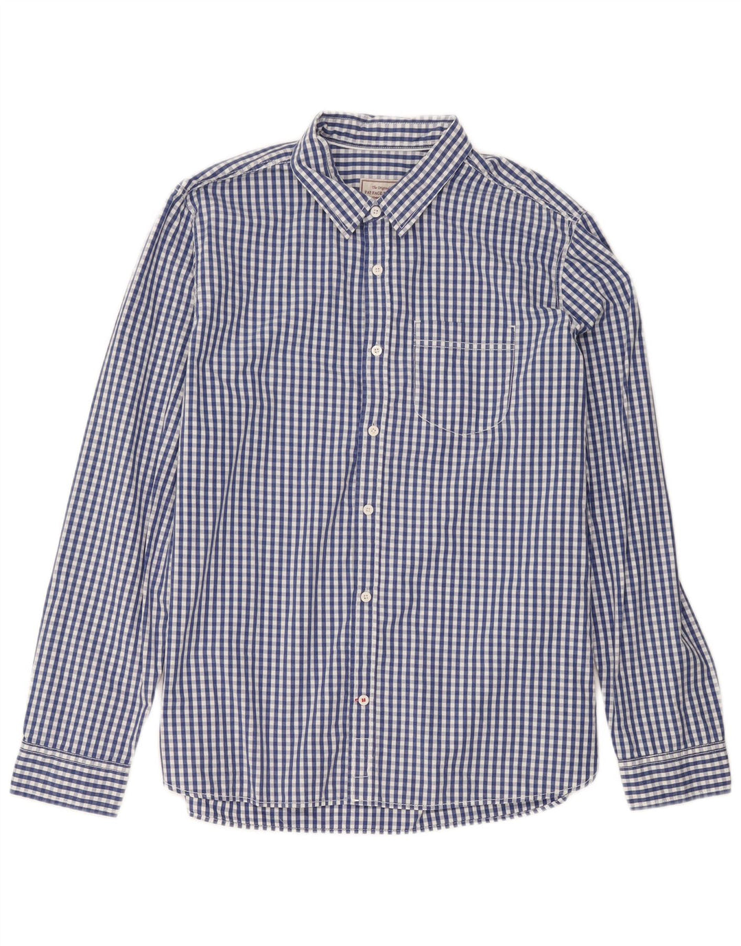 Camisa de hombre Fat Face de algodón a cuadros azul grande