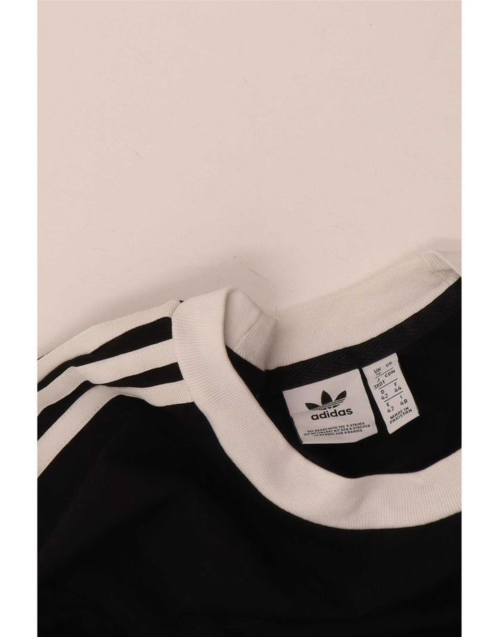 Adidas - Camiseta de manga larga para mujer, talla 40, talla grande, color negro