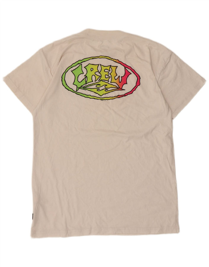Billabong Hombre Camiseta Gráfica Top Small Blanco Algodón