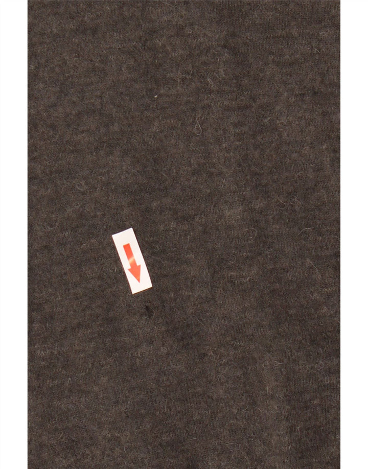 Zara Mujer Crop V-Cuello Jersey Jersey UK 10 Small Gris