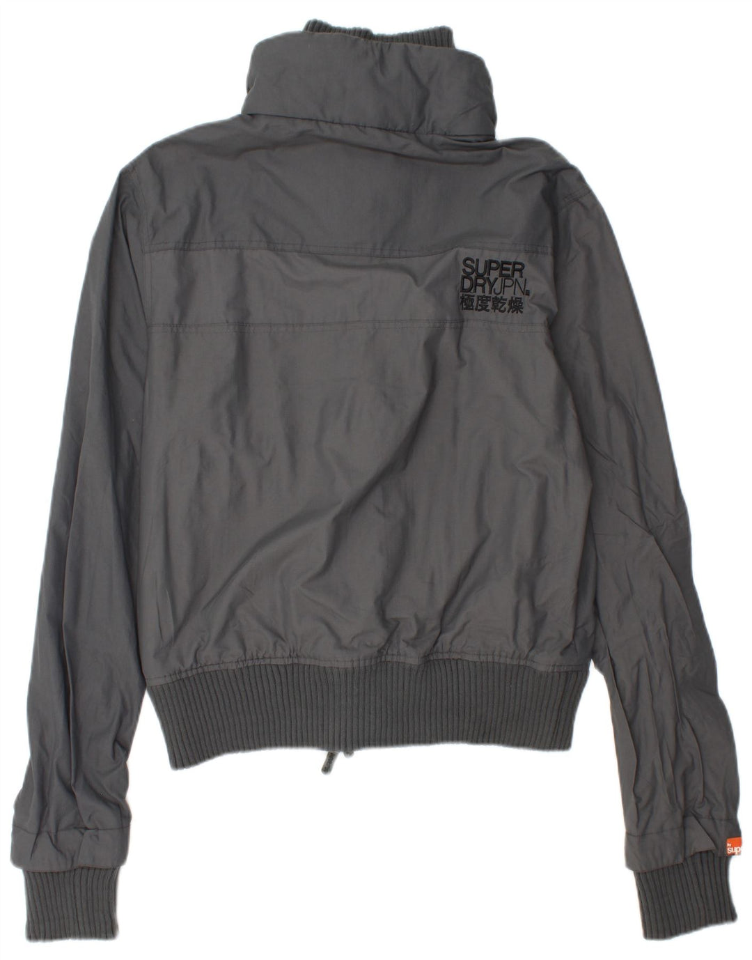 SUPERDRY Chaqueta impermeable gráfica para mujer UK 44 Poliamida gris medio