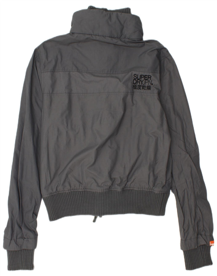 SUPERDRY Chaqueta impermeable gráfica para mujer UK 44 Poliamida gris medio