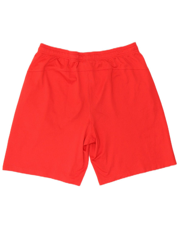 Under Armour Pantalones cortos deportivos de ajuste holgado Heat Gear para hombre XL Poliéster rojo