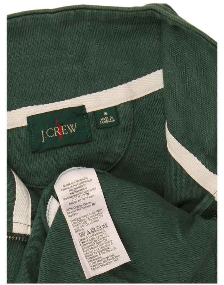 J. Crew Sudadera con Cuello y Cremallera para Hombre Jersey pequeño de algodón Verde