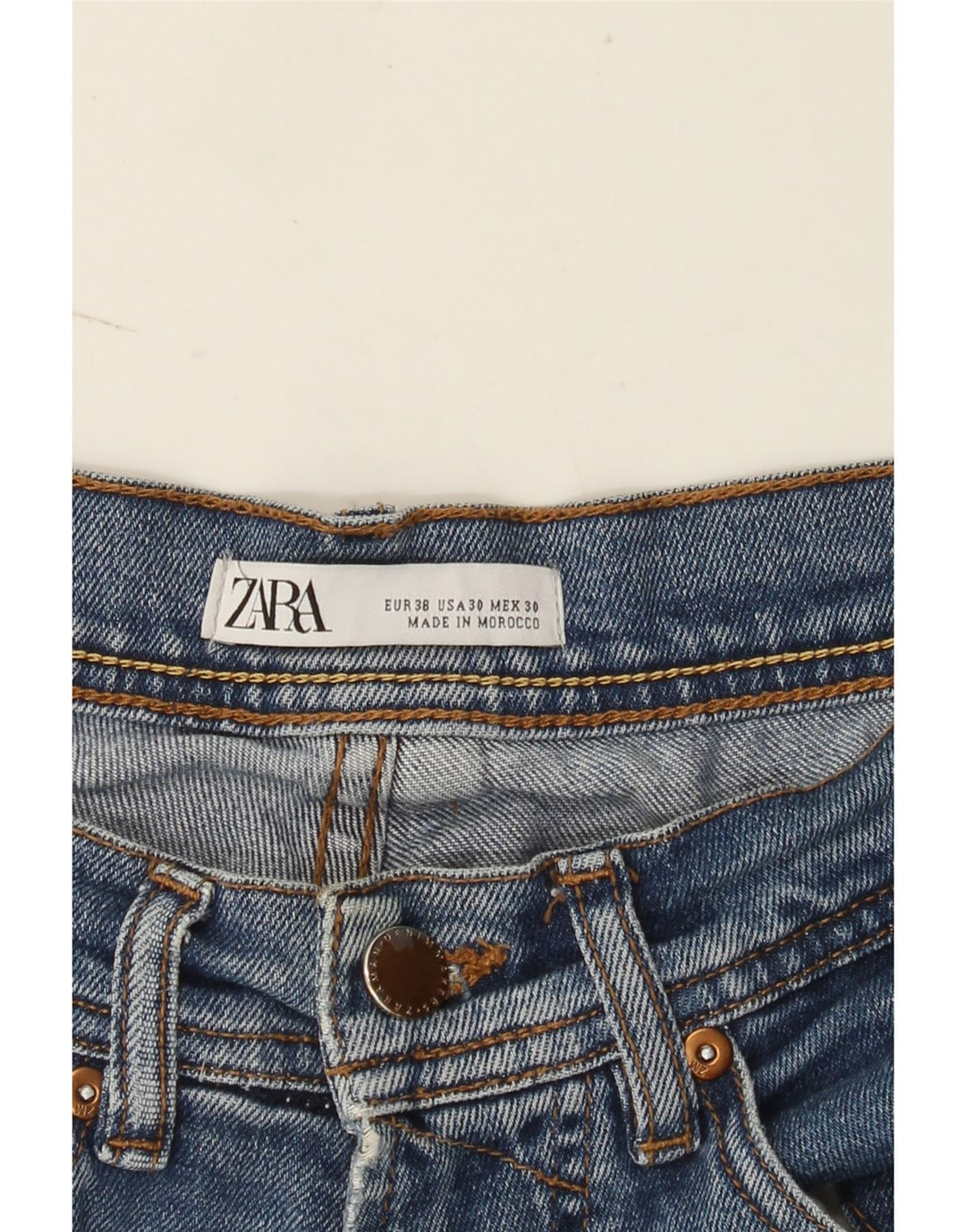 Zara Mens Slim Jeans EU 38 Small W30 L28 Azul