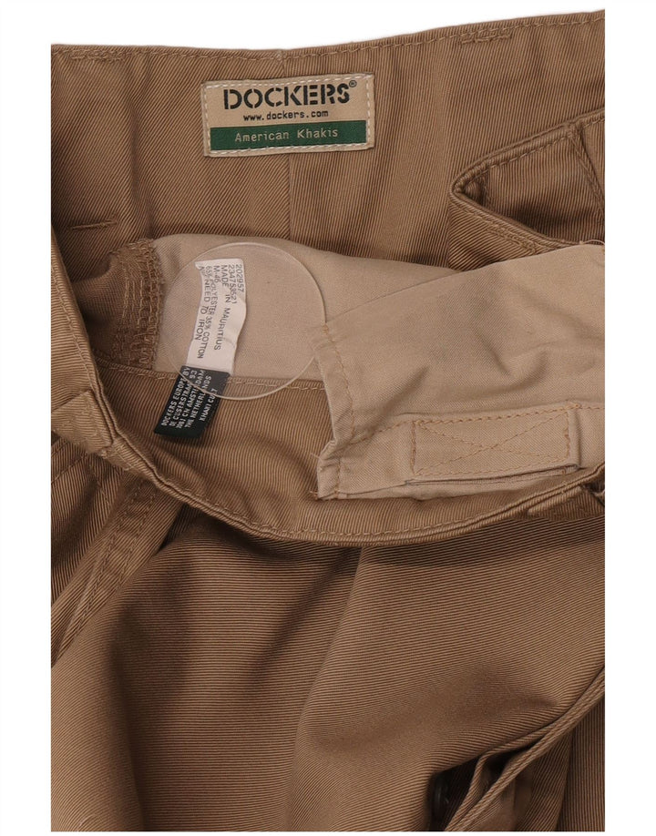 Dockers Pantalones Cargo Rectos Caquis Para Hombre W34 L34 Poliéster Beige