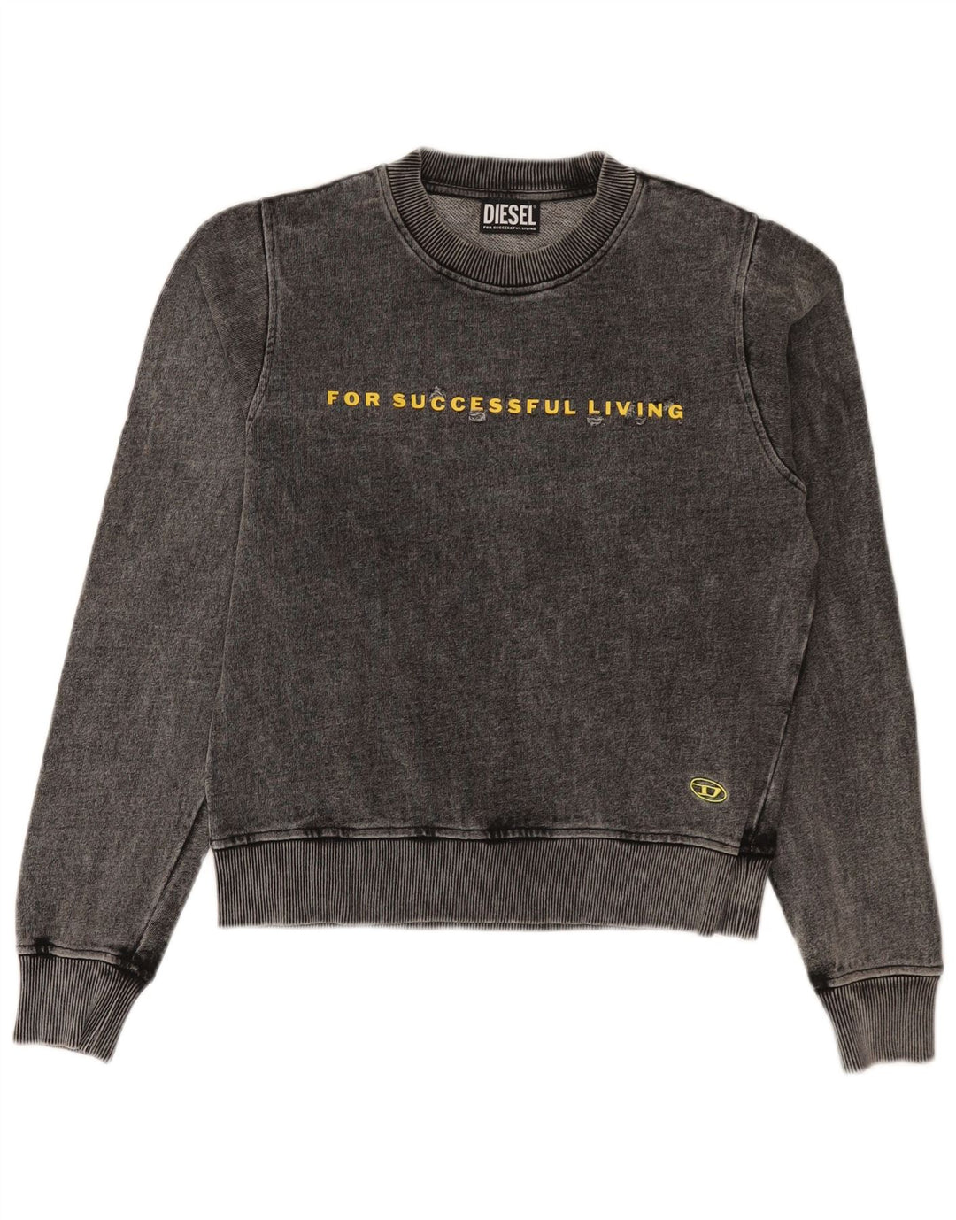 Diesel Hombre Sudadera Gráfica Jumper 2XS Gris