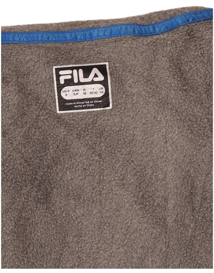 Fila Mujer Graphic Sudadera Jumper UK 10 Small Gris