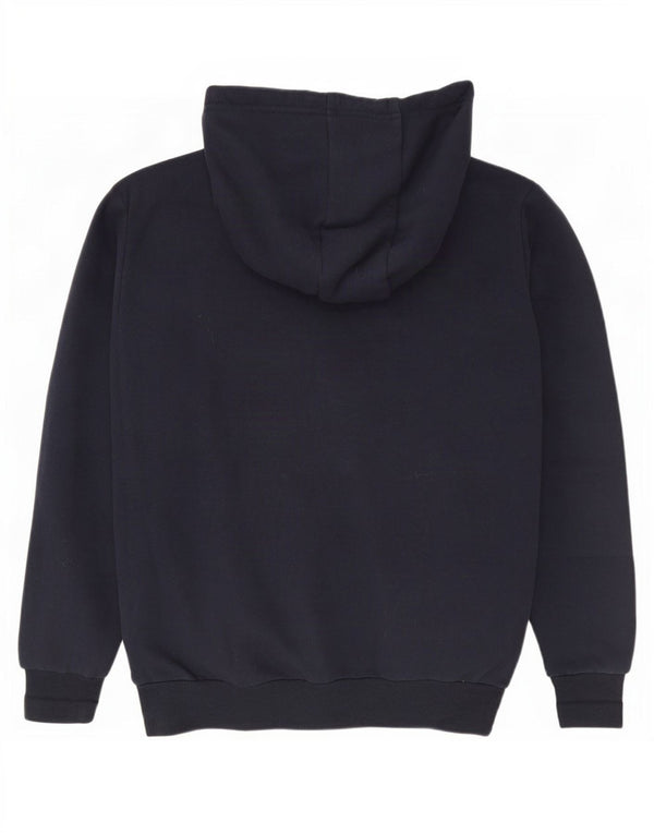 Ellesse Sudadera con capucha gráfica para mujer UK 12 Medium Azul marino Algodón