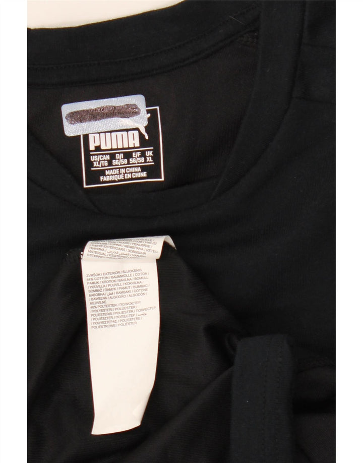 Puma Camiseta Hombre Top XL Algodón Negro