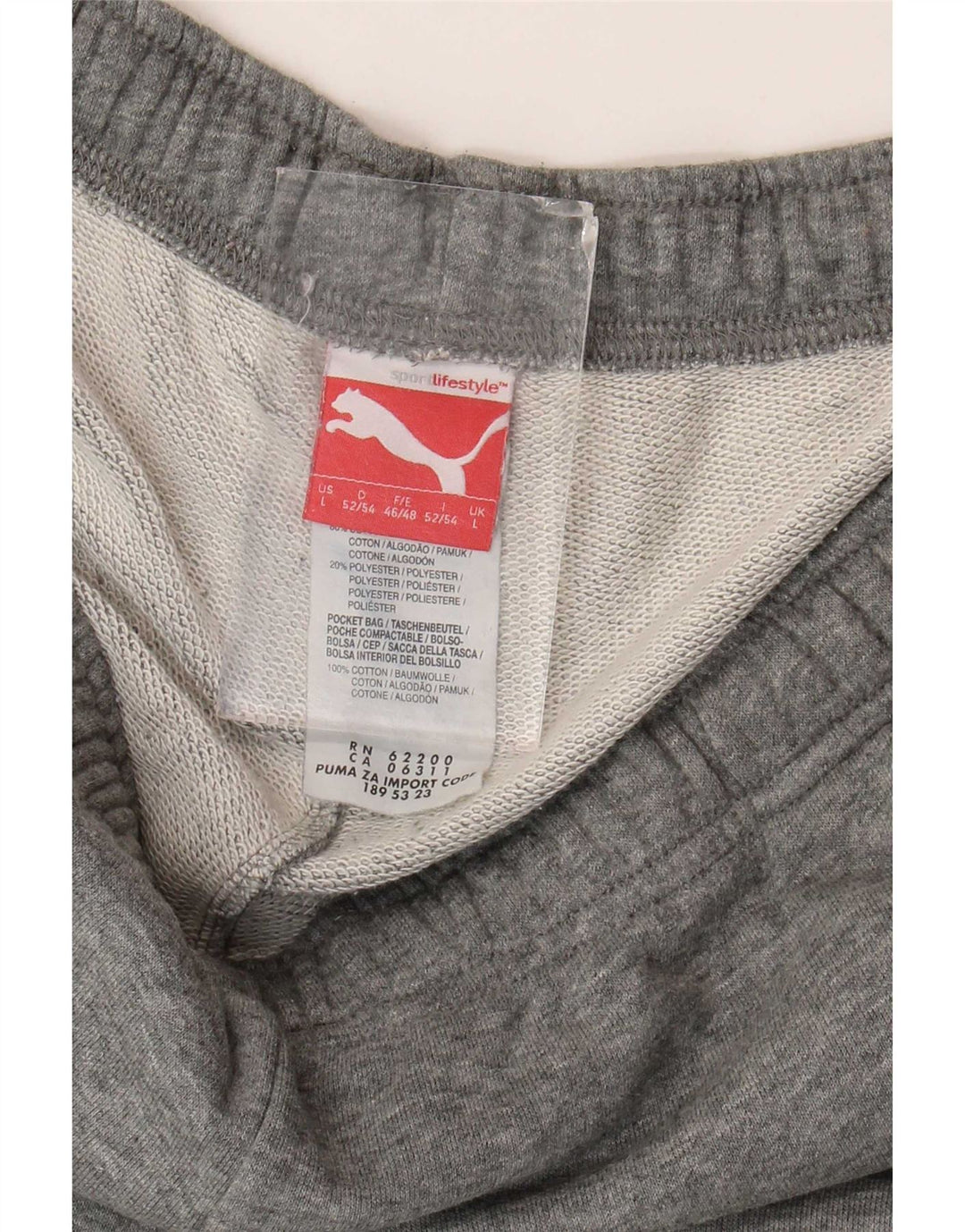 Puma Hombre Chándal Pantalones Joggers Grande Gris