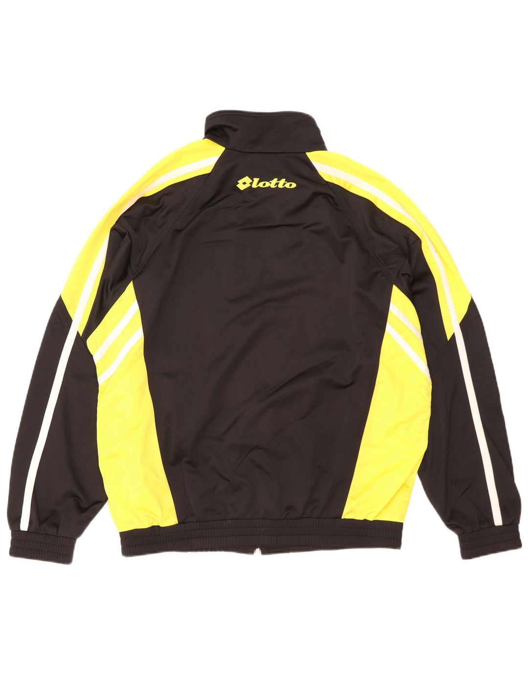 Lotto Hombre Chándal Top Chaqueta Grande Negro Colorblock Poliéster