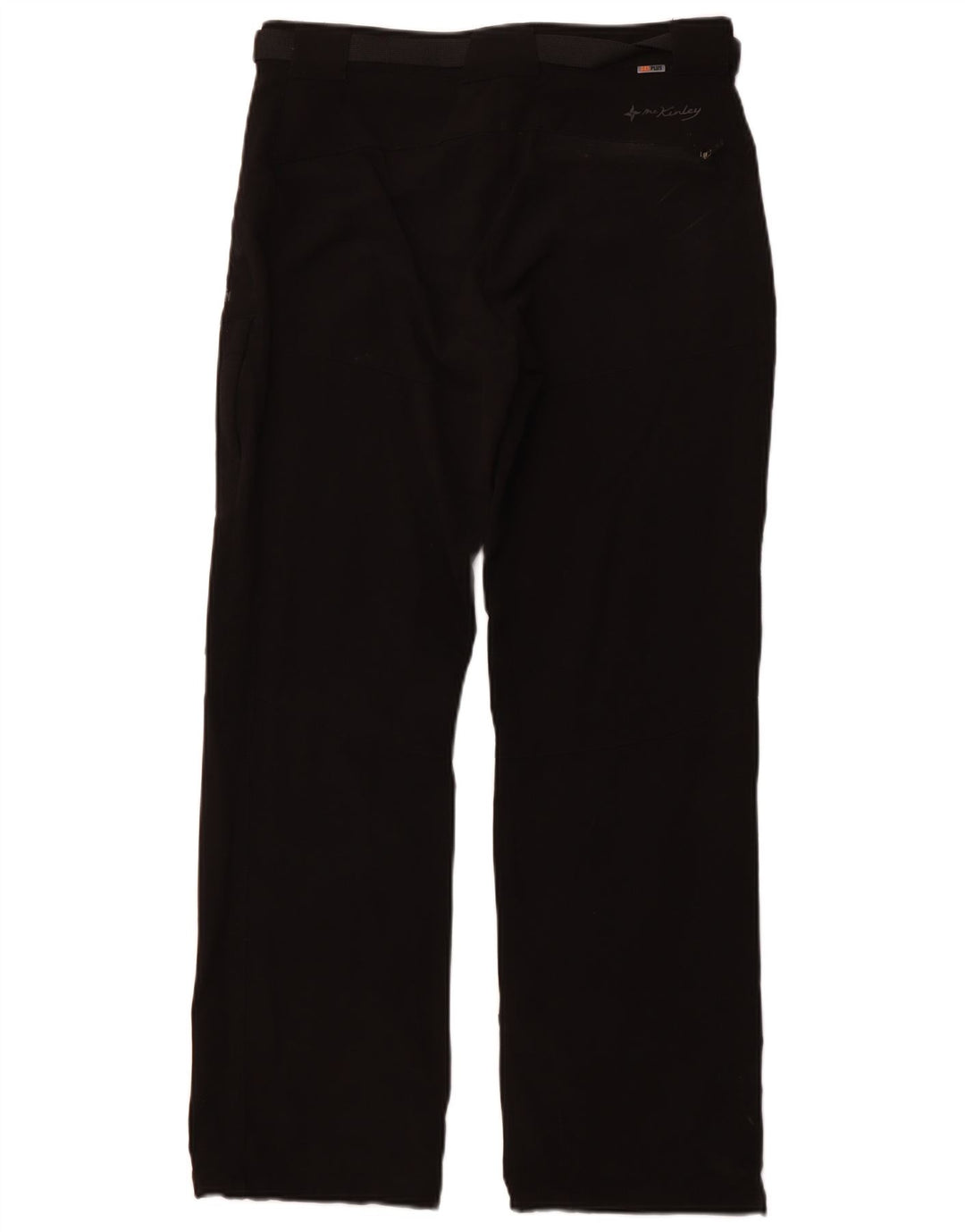 MCKINLEY Pantalones casuales rectos para mujer UK 14 Large W32 L31 Negro