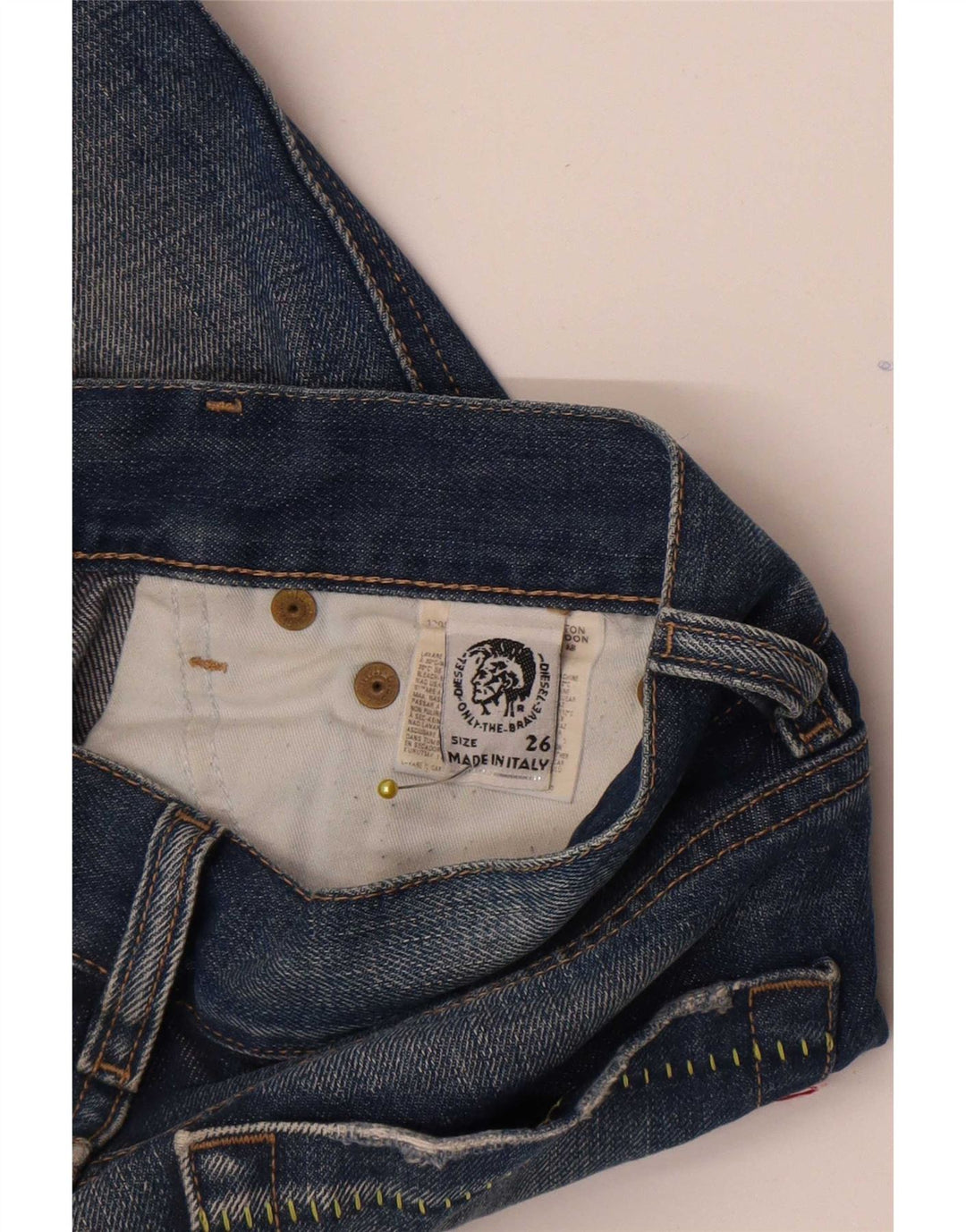 Vaqueros Acampanados Diesel Mujer W26 L32 Algodón Azul