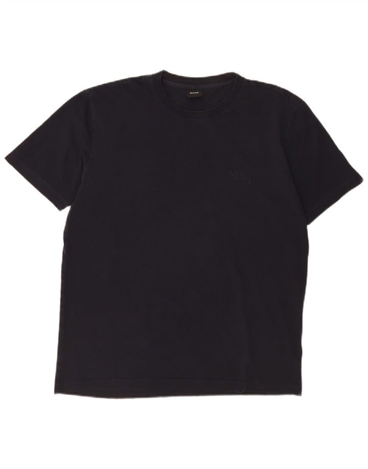 Hugo Boss Hombre Camiseta Top Grande Azul Marino