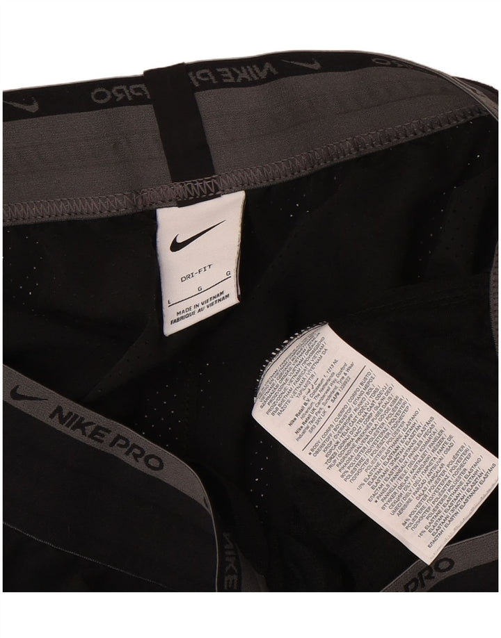 Nike Dri Fit - Pantalones cortos deportivos para hombre (poliéster), color negro