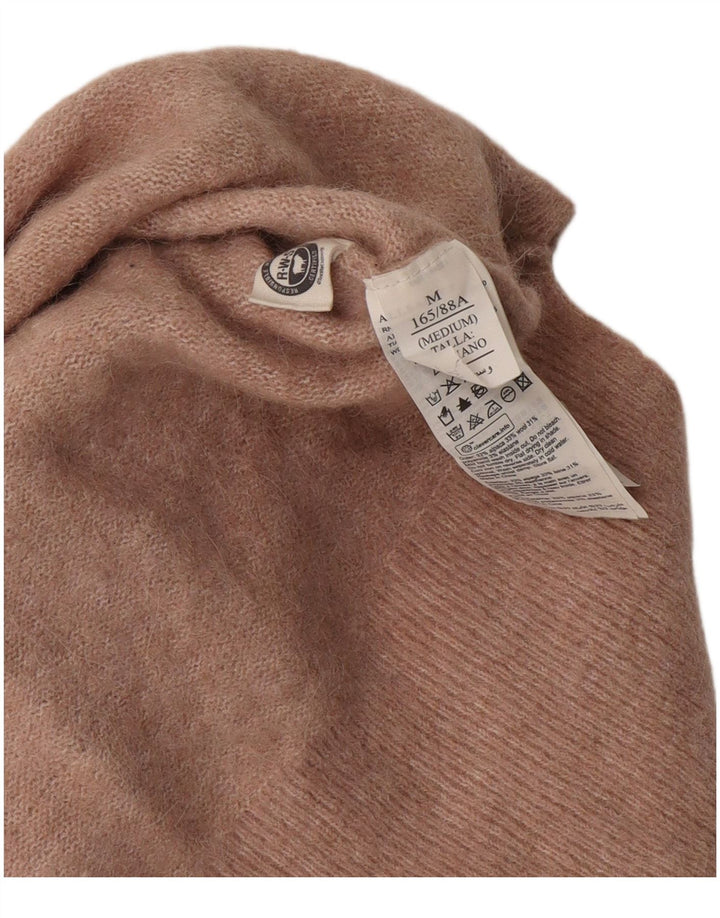 ALL SAINTS Jersey corto con cuello barco para mujer, talla 44, color rosa medio