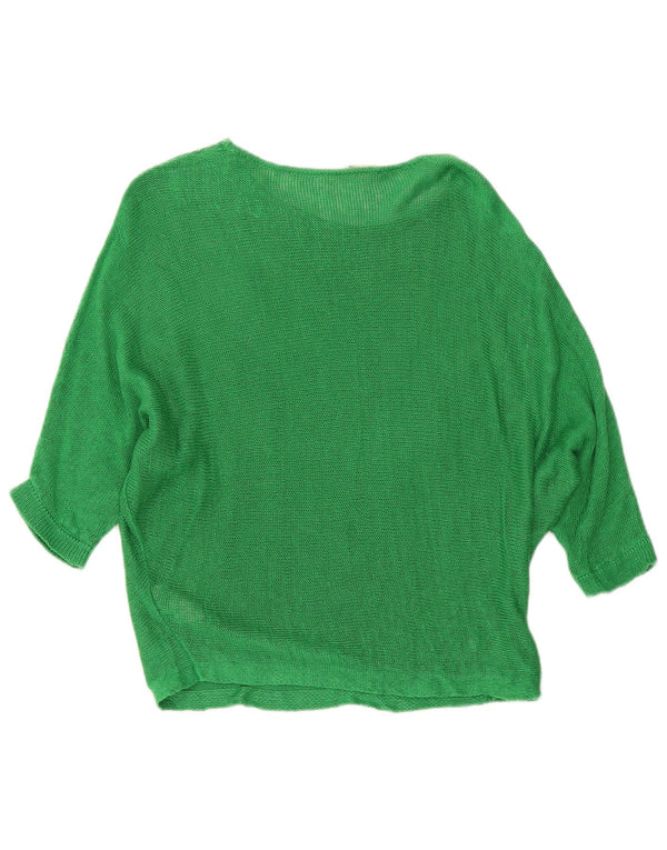 Phase Eight Suéter tipo jersey con cuello barco para mujer UK 20 2XL Lino verde