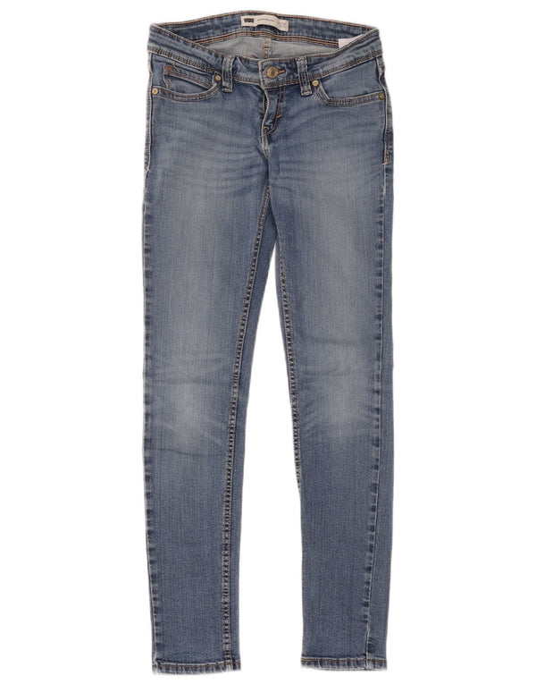 Levi's Vaqueros pitillo de cintura baja con curva ligera para mujer W26 L32 Algodón azul