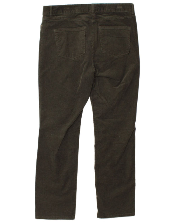 Marks & Spencer Pantalones rectos de pana para mujer UK 40 Large W32 L28 Marrón