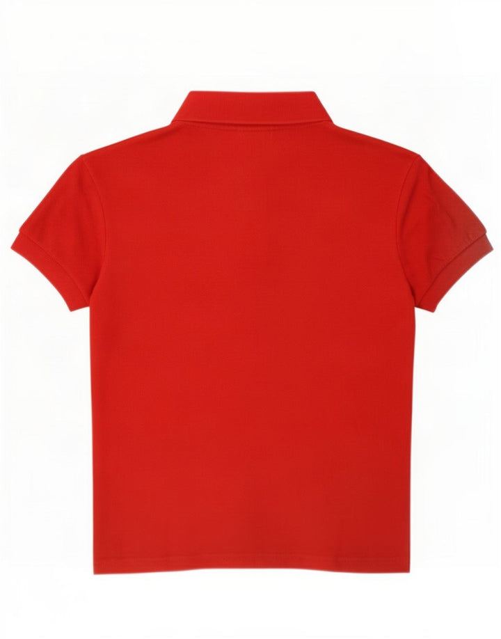 Polo corto para mujer Lacoste Talla 40 Algodón rojo mediano