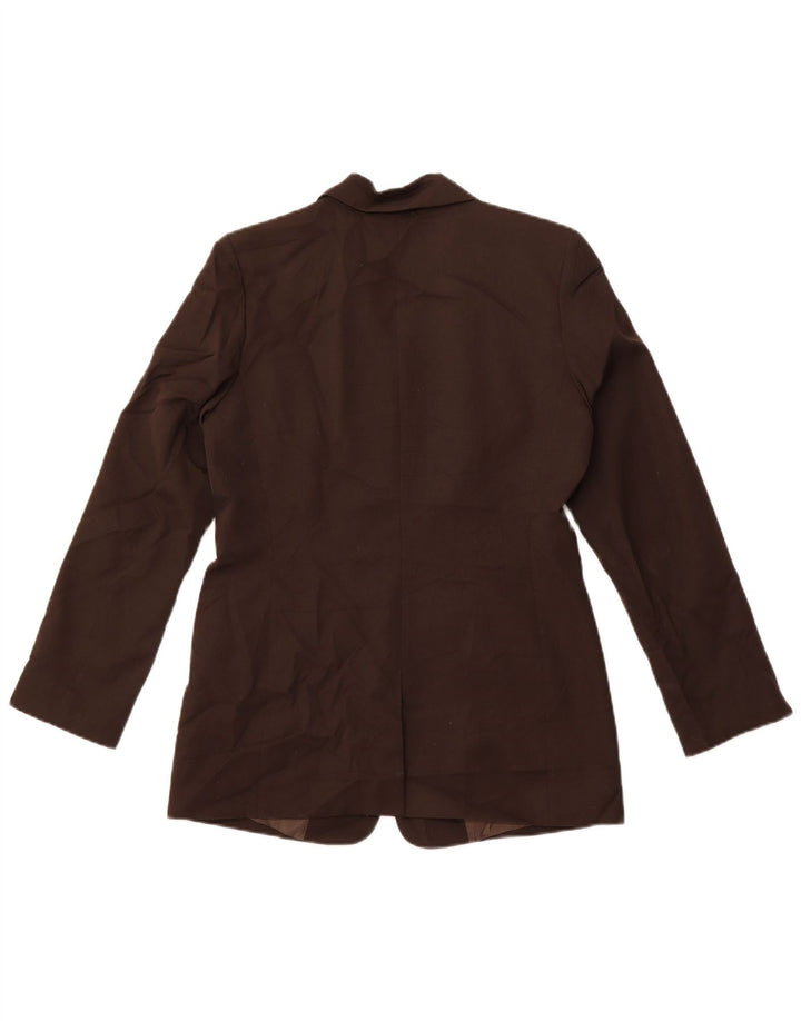 J. CREW Chaqueta tipo blazer de 4 botones para mujer US 6 Lana marrón medio