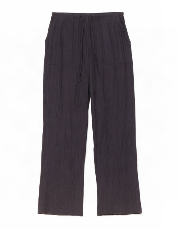 Zara Womens Wide Leg Casual Trousers Large W32 L31 Grey Viscose