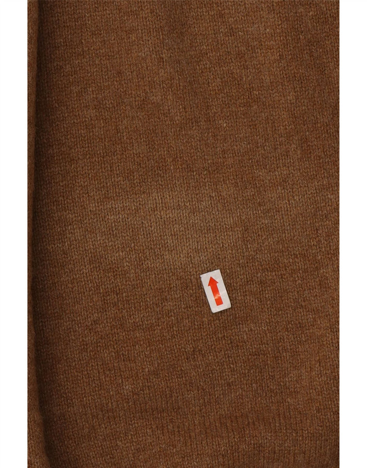 MARLBORO CLASSICS Jersey con cuello y cremallera para hombre 2XL Lana marrón