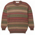 St. Bernard - Jersey de cuello redondo para hombre, talla XL, lana geométrica multicolor