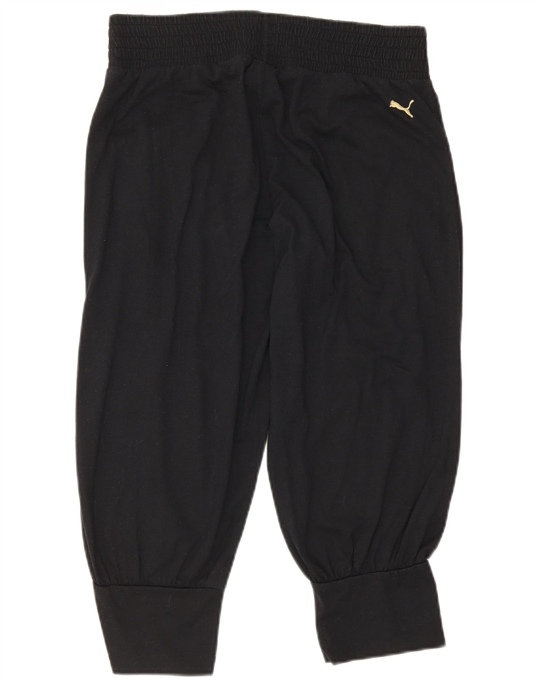 Puma Mujer Capri Chándal Pantalones Joggers UK 12 Mediano Negro Poliéster