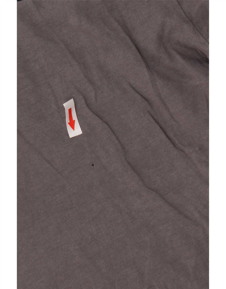 Nike - Camiseta regular para hombre, talla pequeña, algodón gris