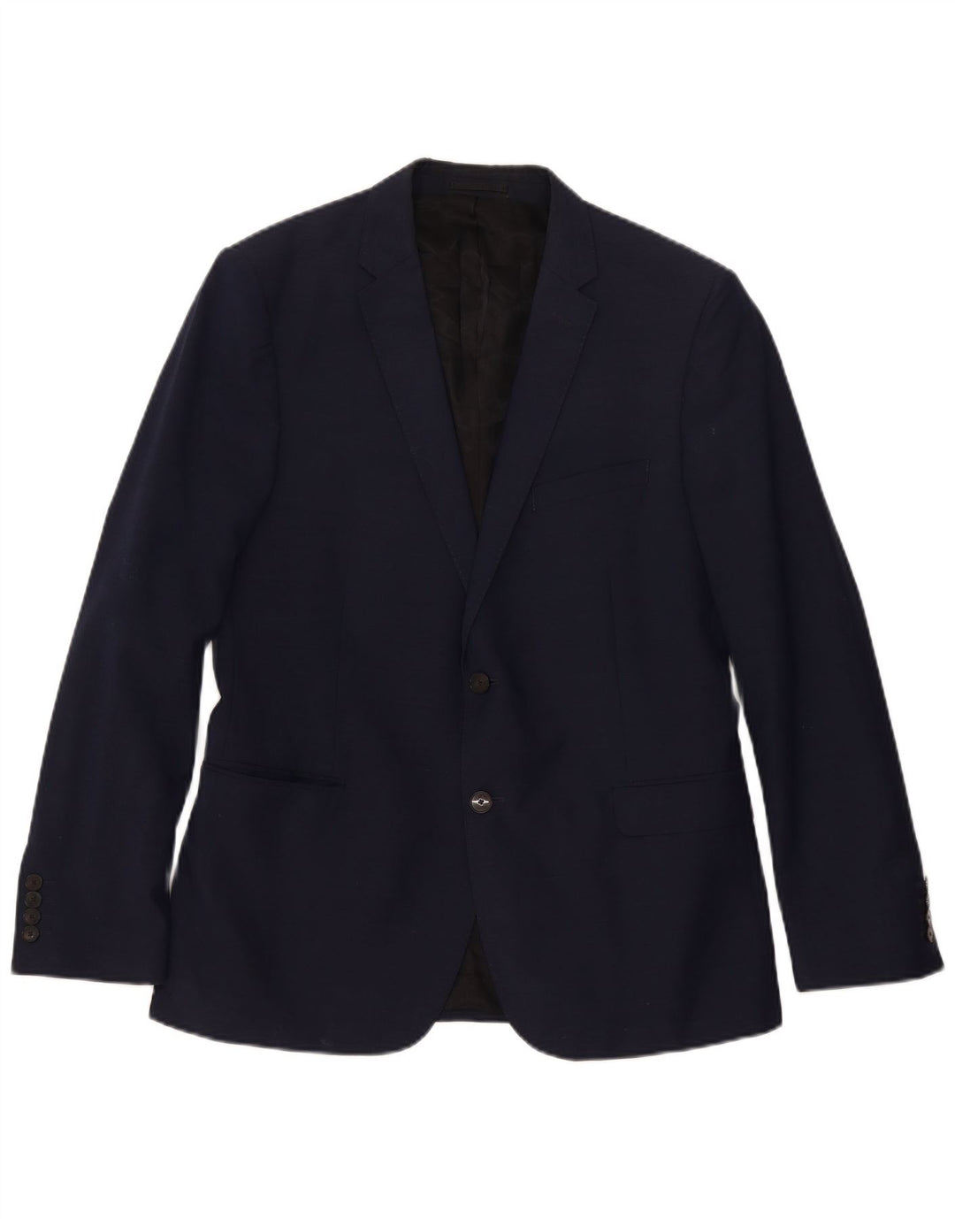 John Lewis Chaqueta tipo blazer de 2 botones para hombre UK 38 Mediana lana azul marino