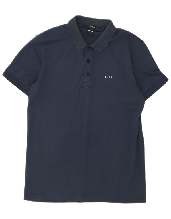 Hugo Boss Hombre Polo Slim Fit Azul Marino Medio