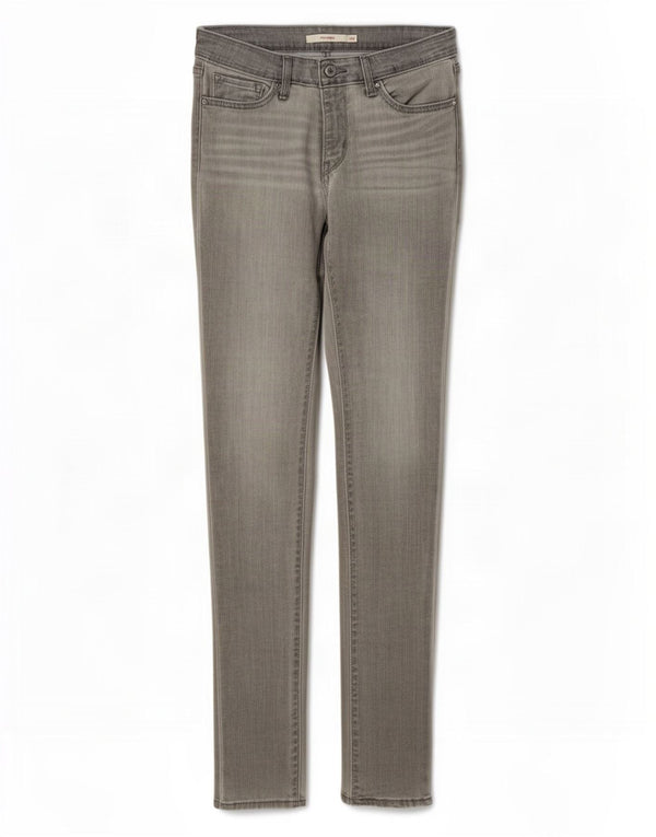 Levi's Vaqueros pitillo 711 para mujer W28 L32 Gris