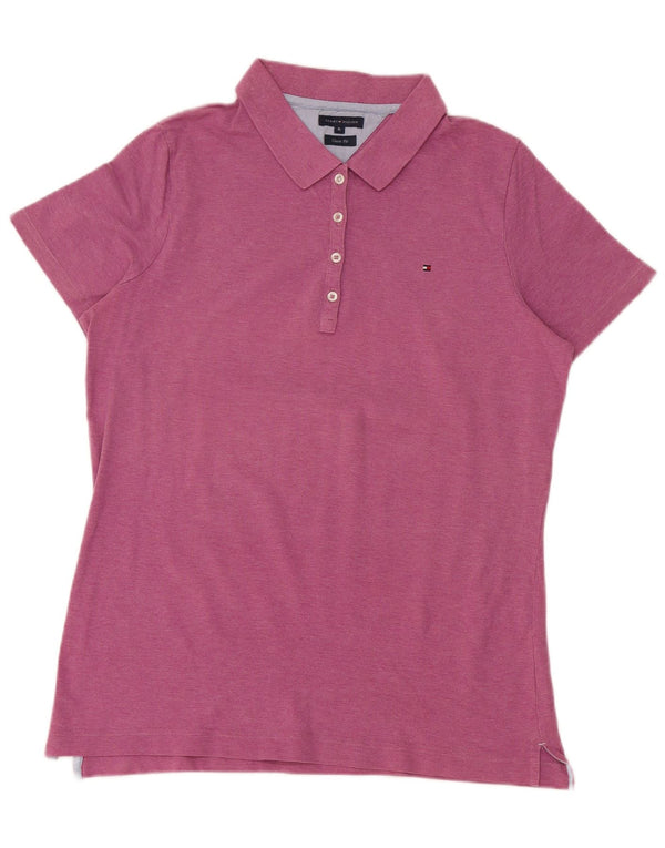 TOMMY HILFIGER Polo de corte clásico para mujer UK 40 XL Algodón rosa