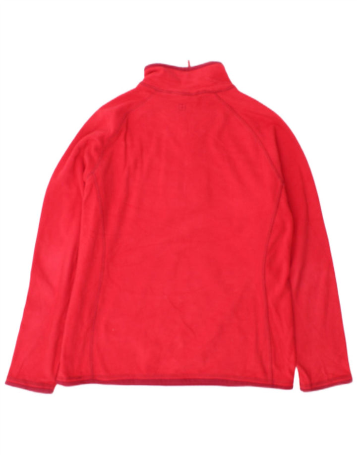 Jersey polar con cremallera y cuello para mujer de Mountain Warehouse UK 44 Poliéster rojo grande
