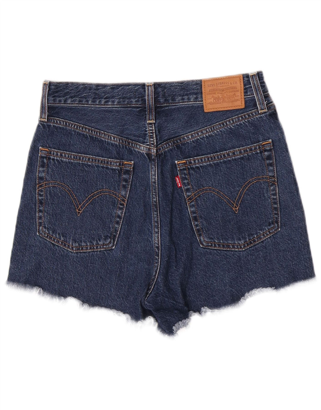 Levi's Mujer Ribcage Denim Shorts W29 Medium Azul Marino Algodón