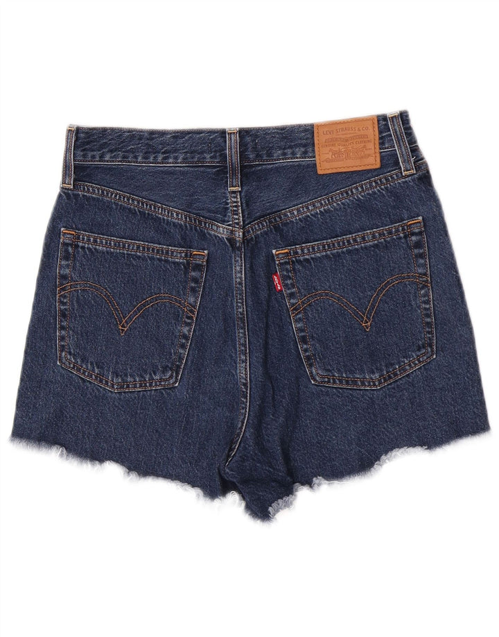 Levi's Mujer Ribcage Denim Shorts W29 Medium Azul Marino Algodón