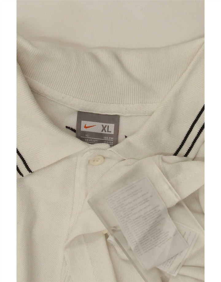 Nike Polo gráfico para hombre XL Algodón blanco