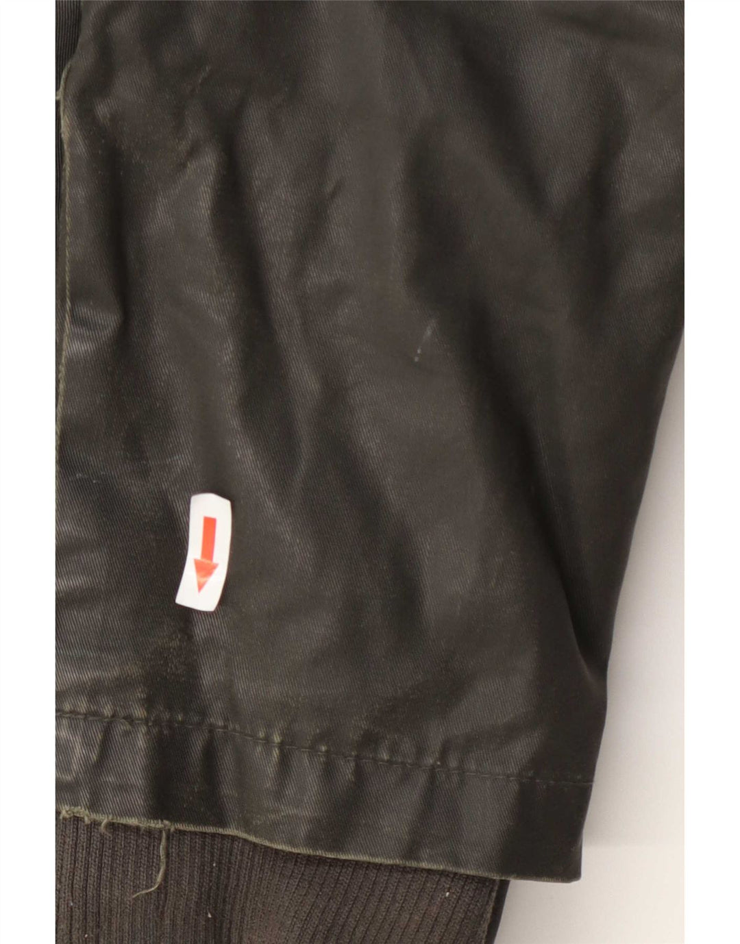 Threadbare Chaqueta de algodón encerado con capucha para hombre, talla 40, color verde