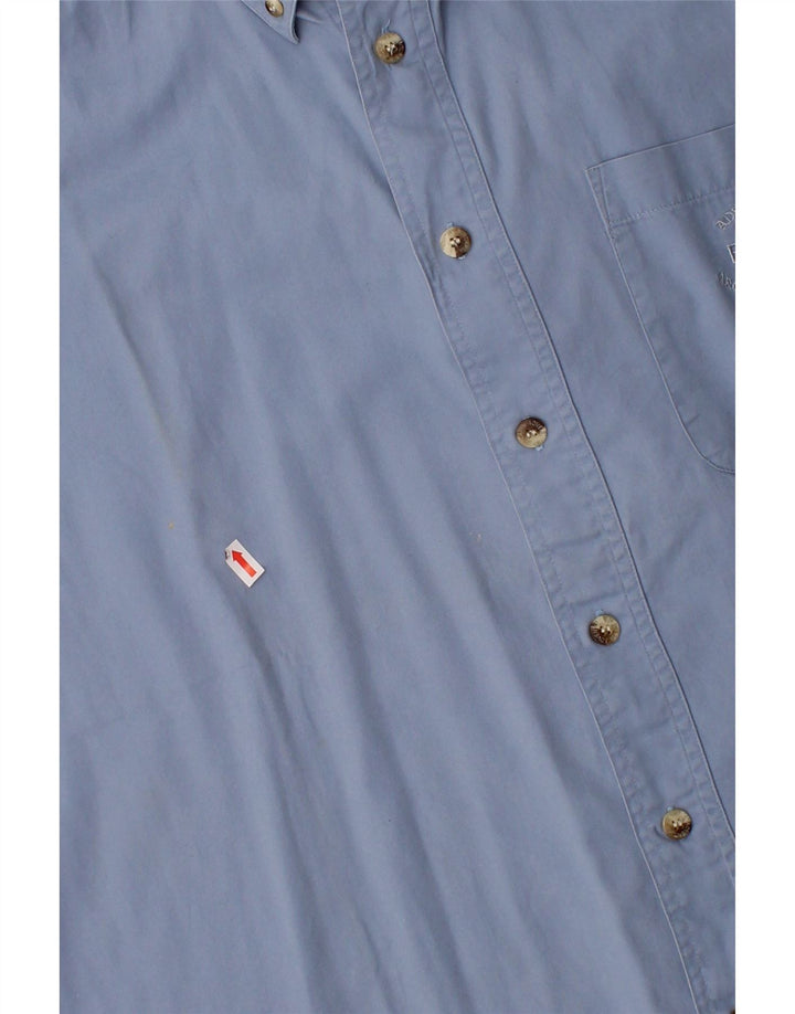 BURCARDI Mens Shirt Size 45/46 XL Blue Cotton Vintage Burcardi and Second-Hand Burcardi from Messina Hembry 