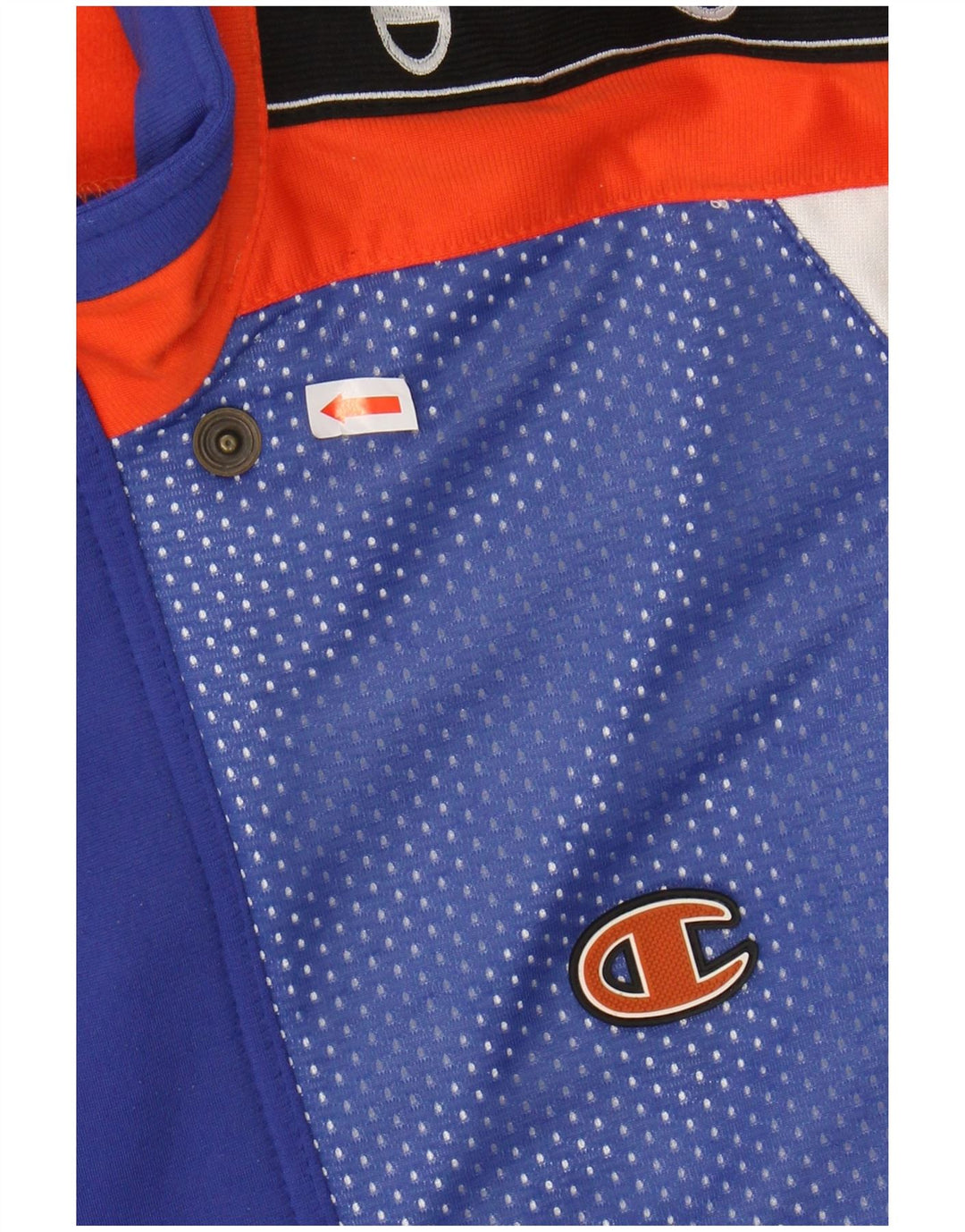 CHAMPION Chaqueta de chándal con gráfico para niños 11-12 años Bloque de color azul